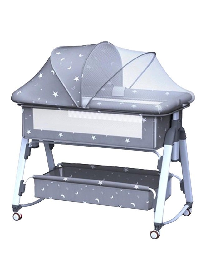 Baby Bedside Crib, Adjustable Height Baby Bassinet bed, Moving Baby Cot Bedside Co-Sleeper