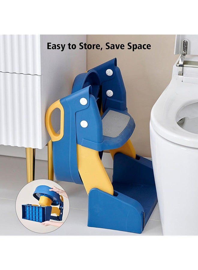 3-In-1 Foldable Potty Training Seat With Non-Slip Ladder