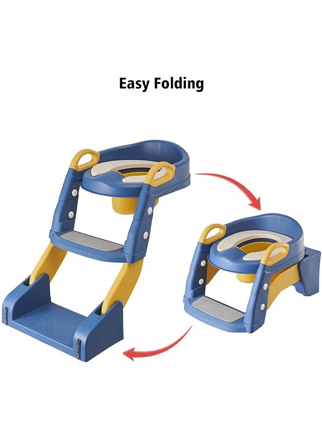 3-In-1 Foldable Potty Training Seat With Non-Slip Ladder