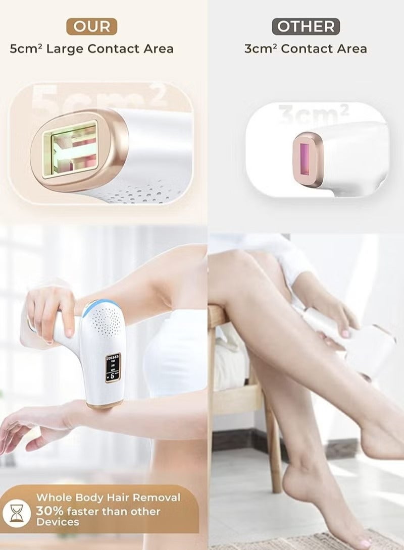 IPL Hair Removal Device 9 Levels and 999,900 Flashes Permanent Painless Home Laser Hair Removal for Women and Men