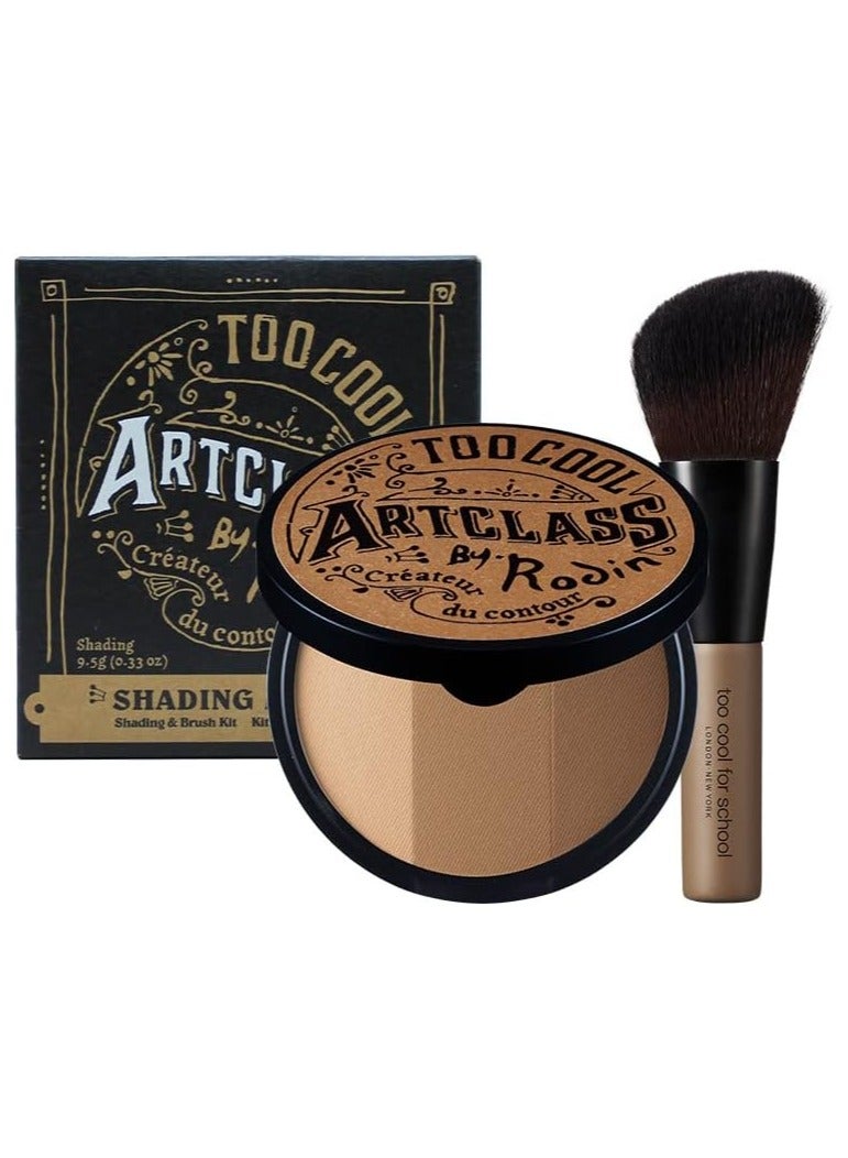 Too Cool for School Artclass by Rodin Shading Master with Brush Korean Contour Palette Bronzer Face Powder