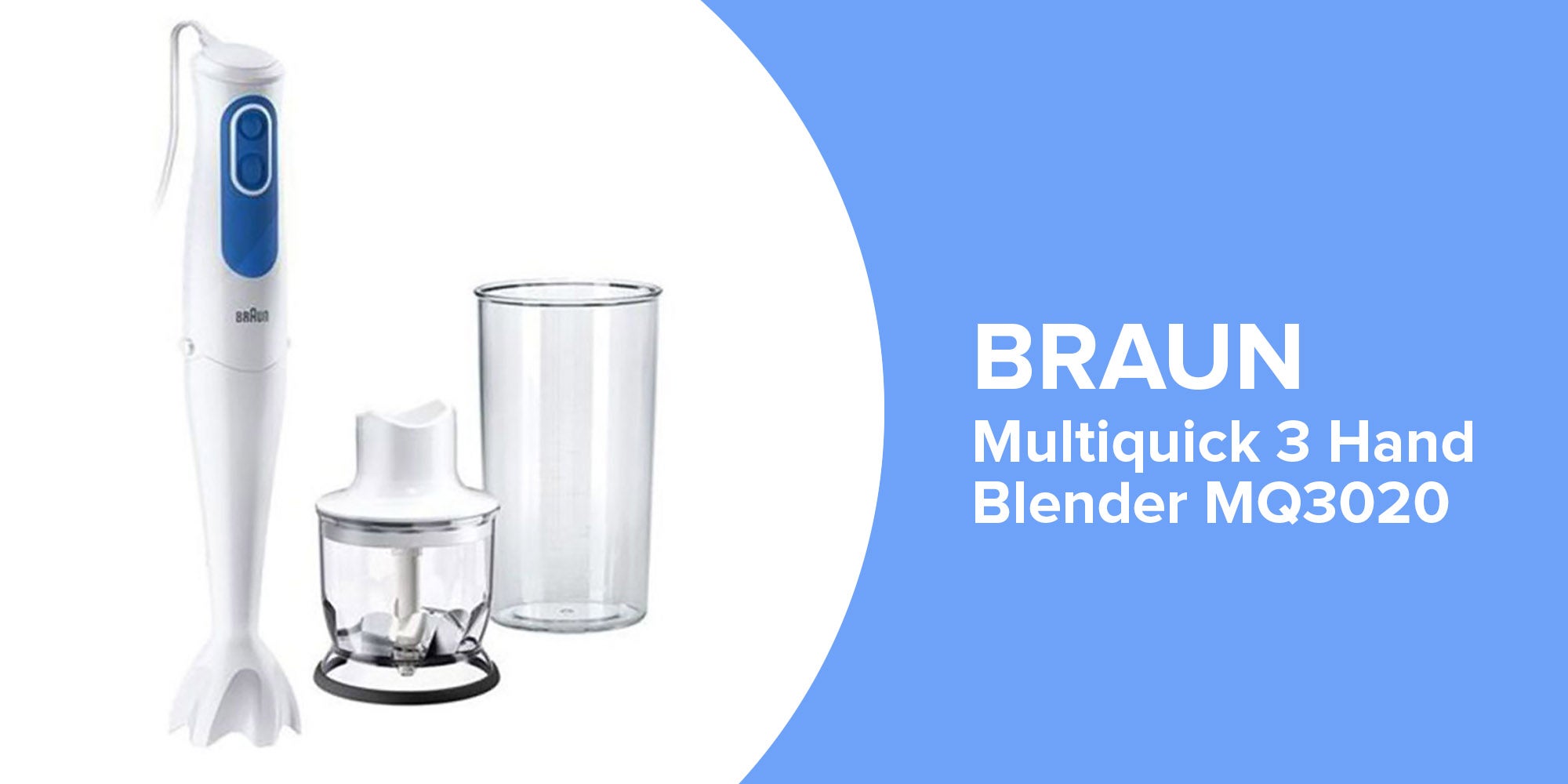 MultiQuick 3 Hand Blender MQ3020 Pasta White/Blue