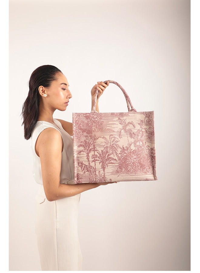 Luna Box Tote Bag Pink