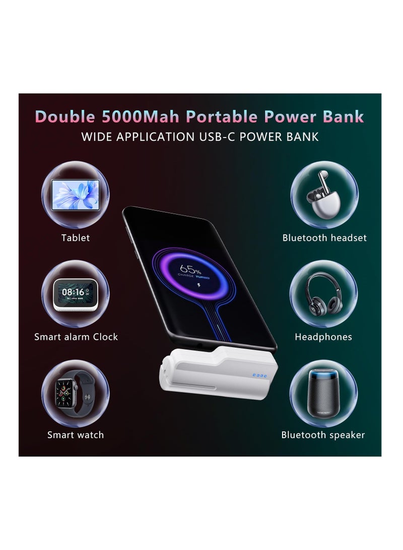 Battery Pack for Meta Quest 3 and Oculus 2, Fast 18W 5000mAh Head Strap Battery Charger, Quest 3S/3/2 Accessories -Lightweight & Portable Rechargeble Extended Battery, Extend VR Playtime