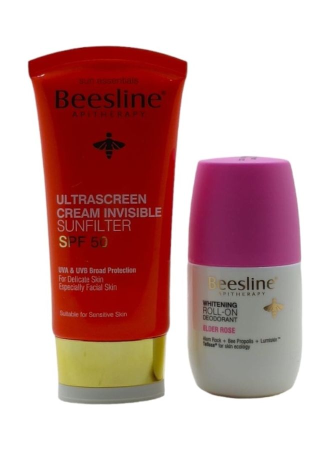 Roll-On Deodorant To Lighten The Skin, Rose Perfume, With A Protective Cream +50 50ml