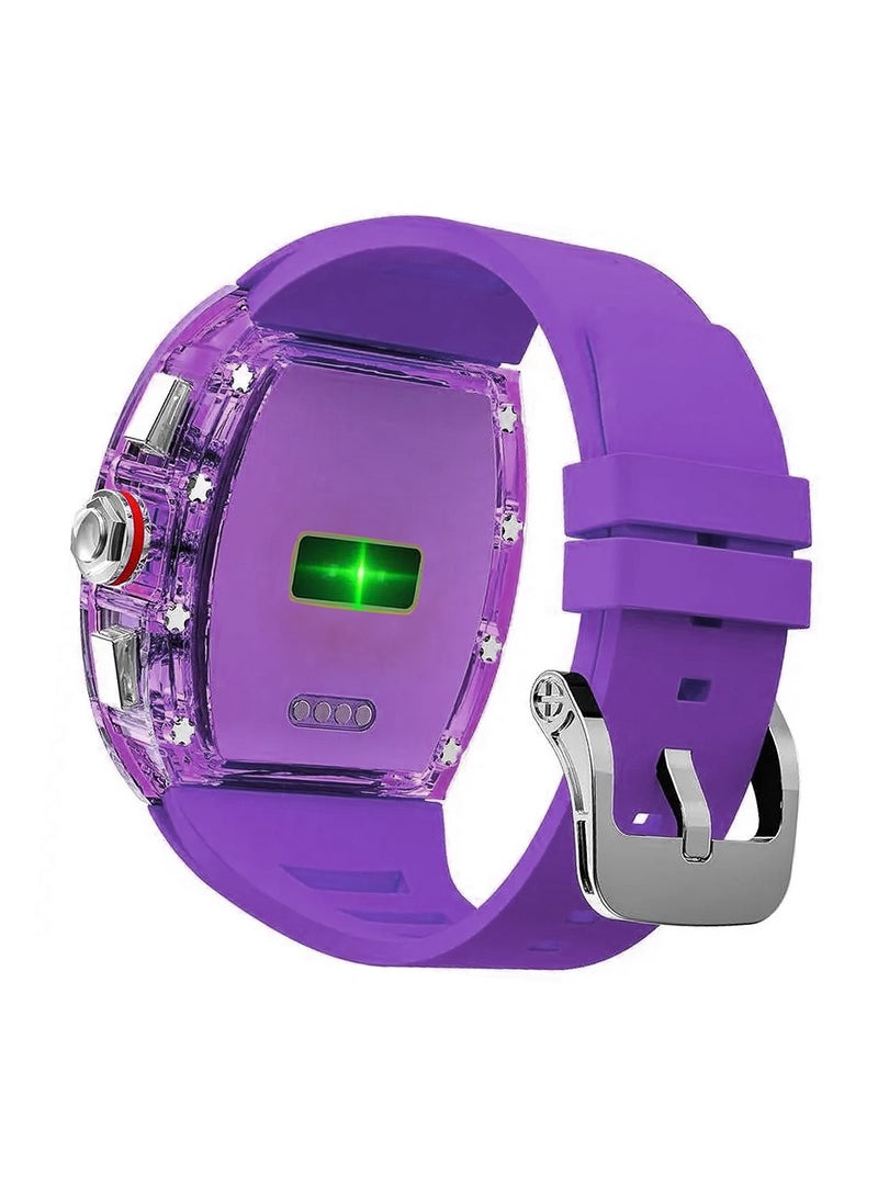 Carlos Santos 1.57 Inches Smart Watch with Charging Cable Green Lion Purple