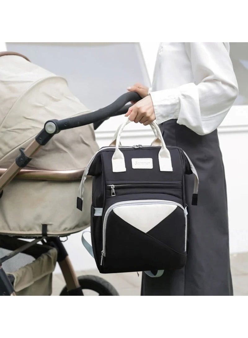 Black Mum's Baby Travel Backpack