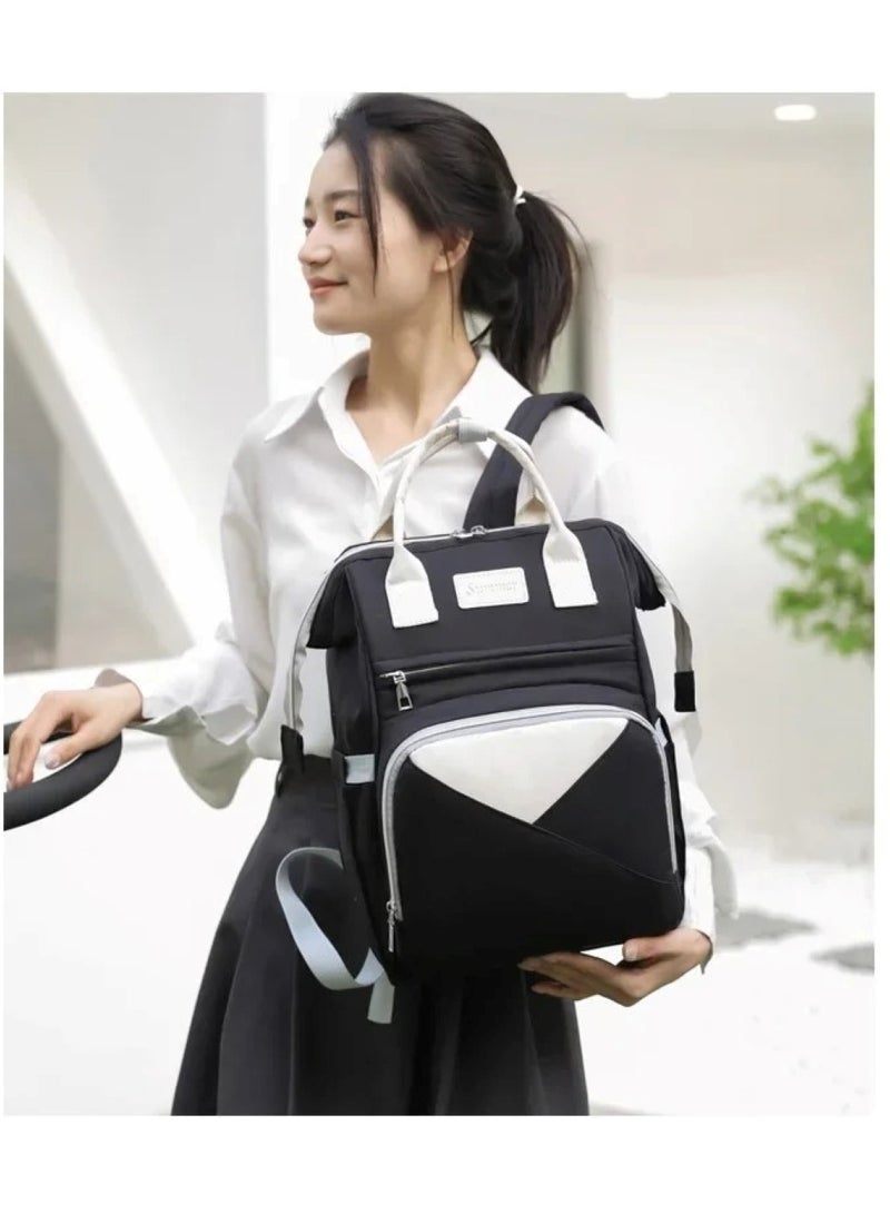 Black Mum's Baby Travel Backpack