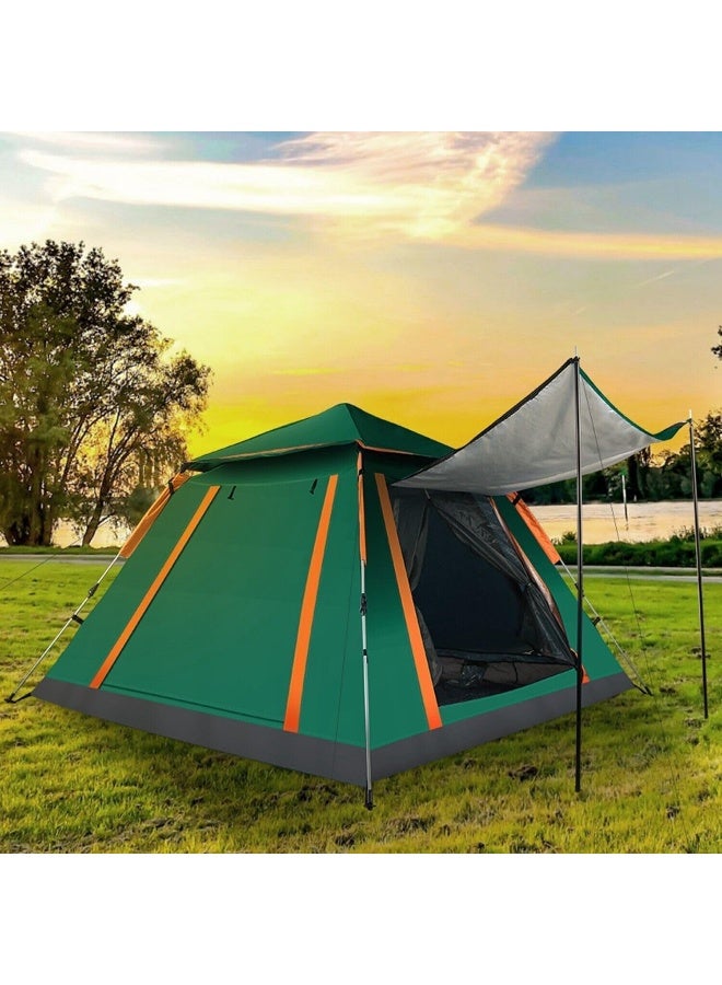 6 Person Camping Tent Family Tents Large Waterproof Tent with 2 Windows 2 Doors Available for Outdoor Sports Travel Beach Picnic