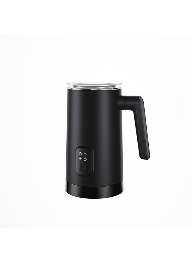 4-in-1 Hot & Cold Electric Milk Frother 160ml, Milk Warmer Coffee Milk Heater 350ml 400W FG-M01 Black
