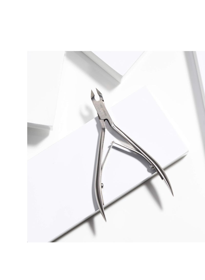 Tweezerman Rockhard Stainless Steel Cuticle Nipper, 1/2 Jaw