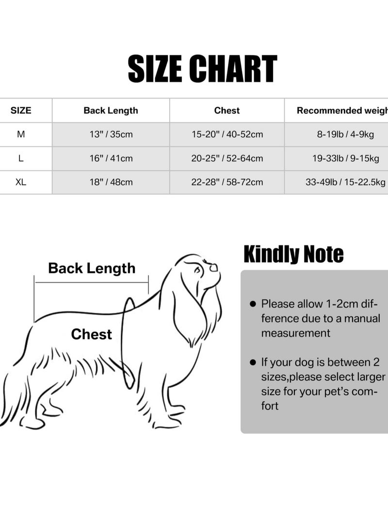 Dog Recovery Suit Anti-Licking Dog Onesie After Surgery Wound Protection Comfy and Stylish Dog Recovery Suit for Post Surgery Care M