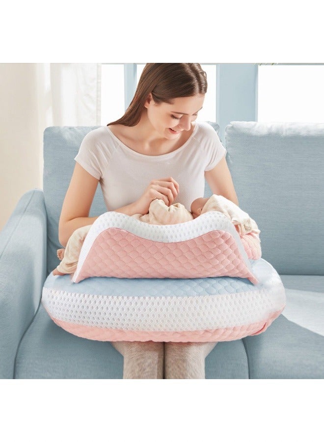 Nursing Pillow for Breastfeeding, Multi-Functional Original Plus Size Breastfeeding Pillows Give Mom and Baby More Support with Removable Cotton Cover