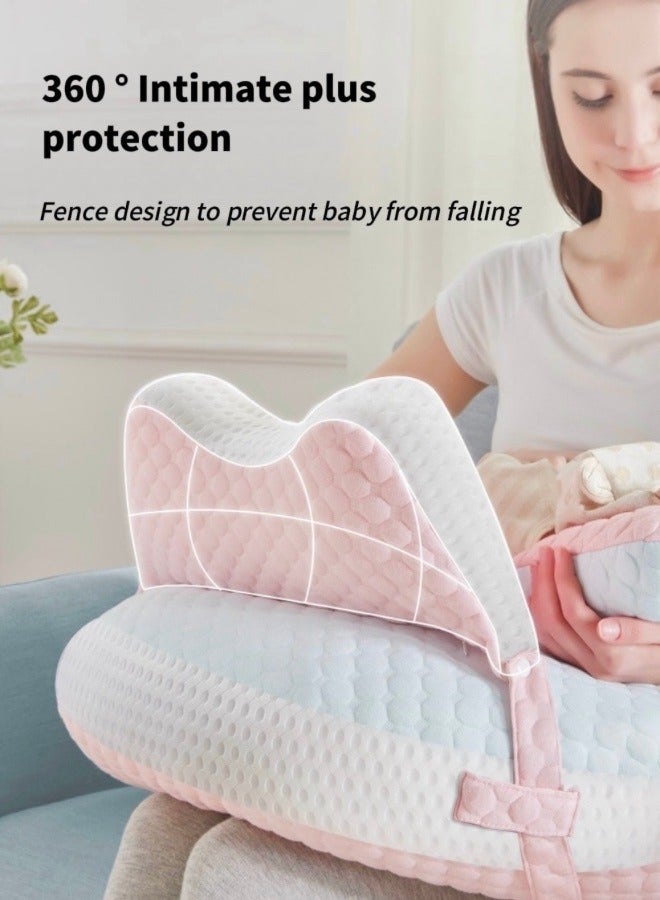 Nursing Pillow for Breastfeeding, Multi-Functional Original Plus Size Breastfeeding Pillows Give Mom and Baby More Support with Removable Cotton Cover