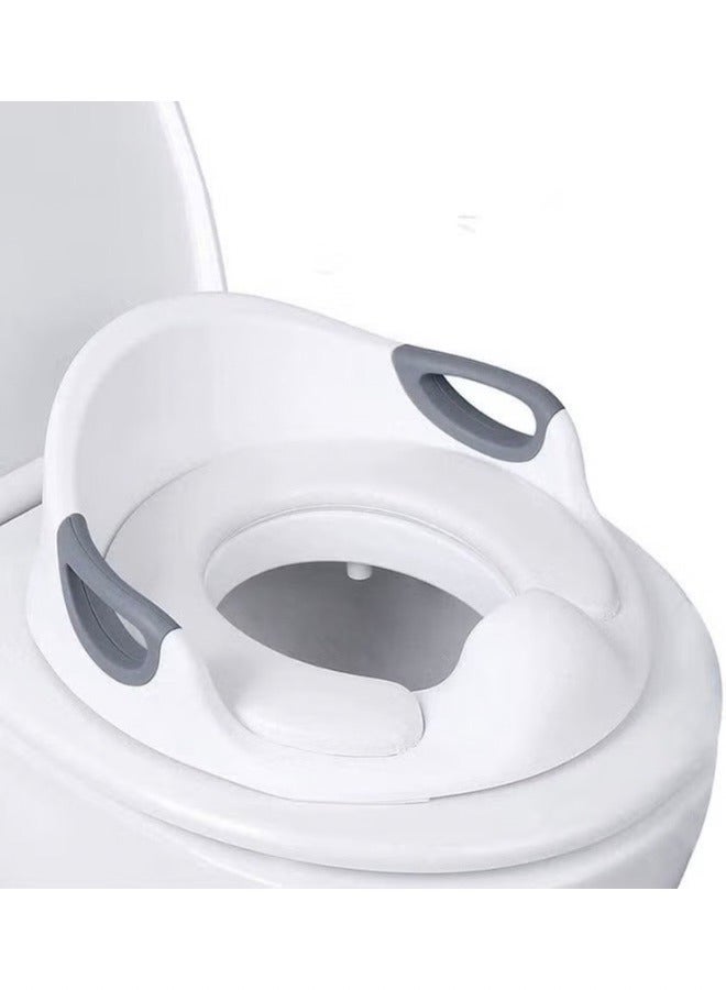 Potty Training Toilet Seat for Kids Toddlers Boys Girls Toilet Trainer Ring with Handle with Backrest