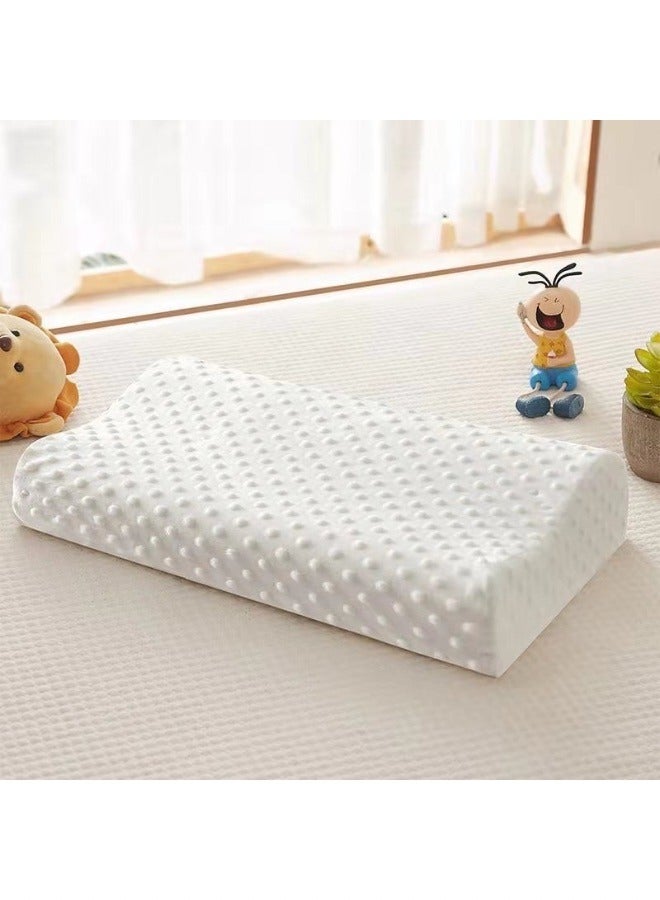 Comfortable Pillow White Cervical Orthopedic Memory Foam Ergonomic Contour Pillow 60×40×12cm