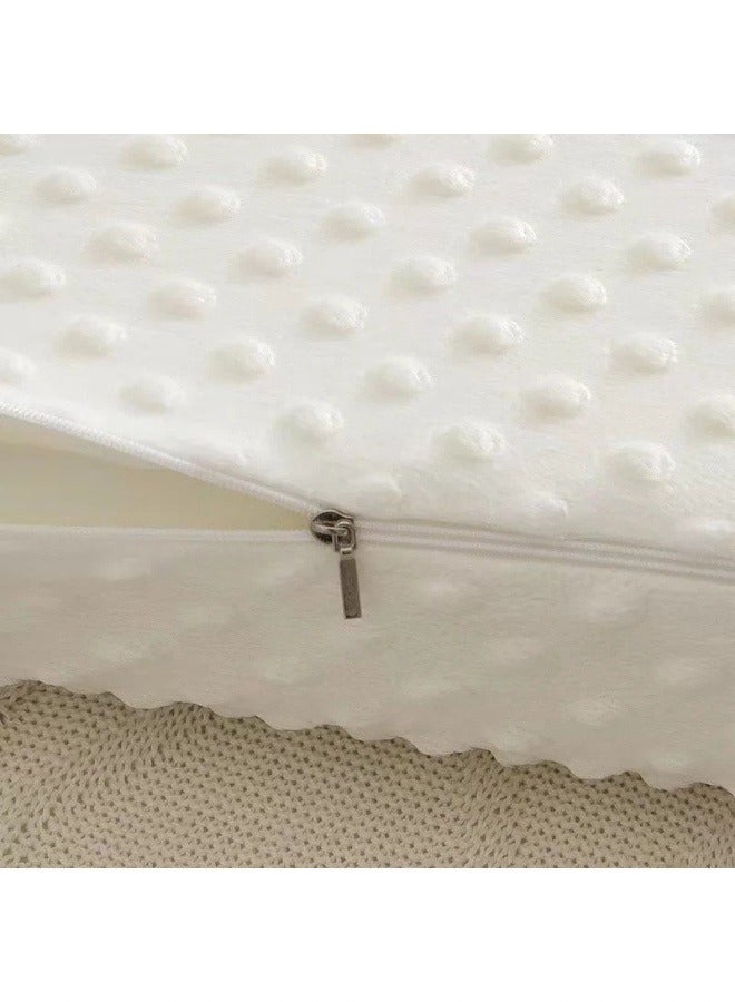 Comfortable Pillow White Cervical Orthopedic Memory Foam Ergonomic Contour Pillow 60×40×12cm