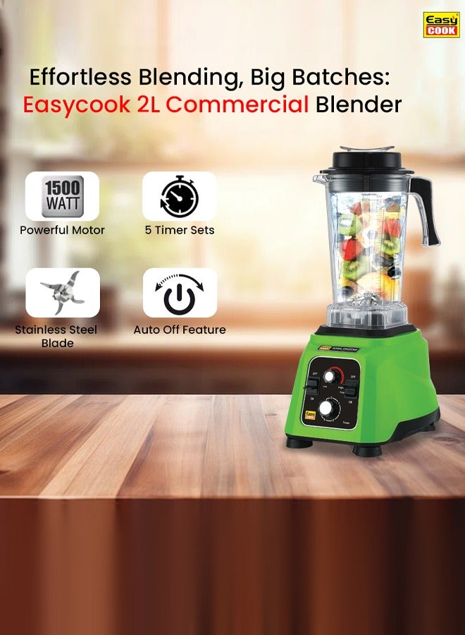 MH15 Hardfighter 1500 Watt Mixer Juicer Grinder | Heavy Duty Commercial Blender | Industrial Blender | 4x Performance