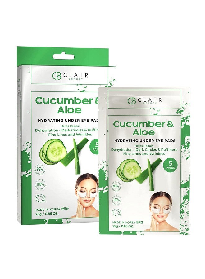 Cucumber & Aloe Under Eye Patches Reduce Dark Circles And Puffiness Fine Lines & Wrinkles Anti Aging Under Eye Pads Cruelty Free Korean Skin Care For All Skin Types