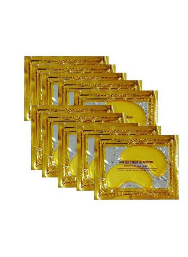100 Pairs Crystal 24K Gold Powder Gel Collagen Eyes Masks Sheet Patch Anti Ageing Remove Bags Dark Circles & Puffiness Skin Care Anti Wrinkle Moisturising Hydrating