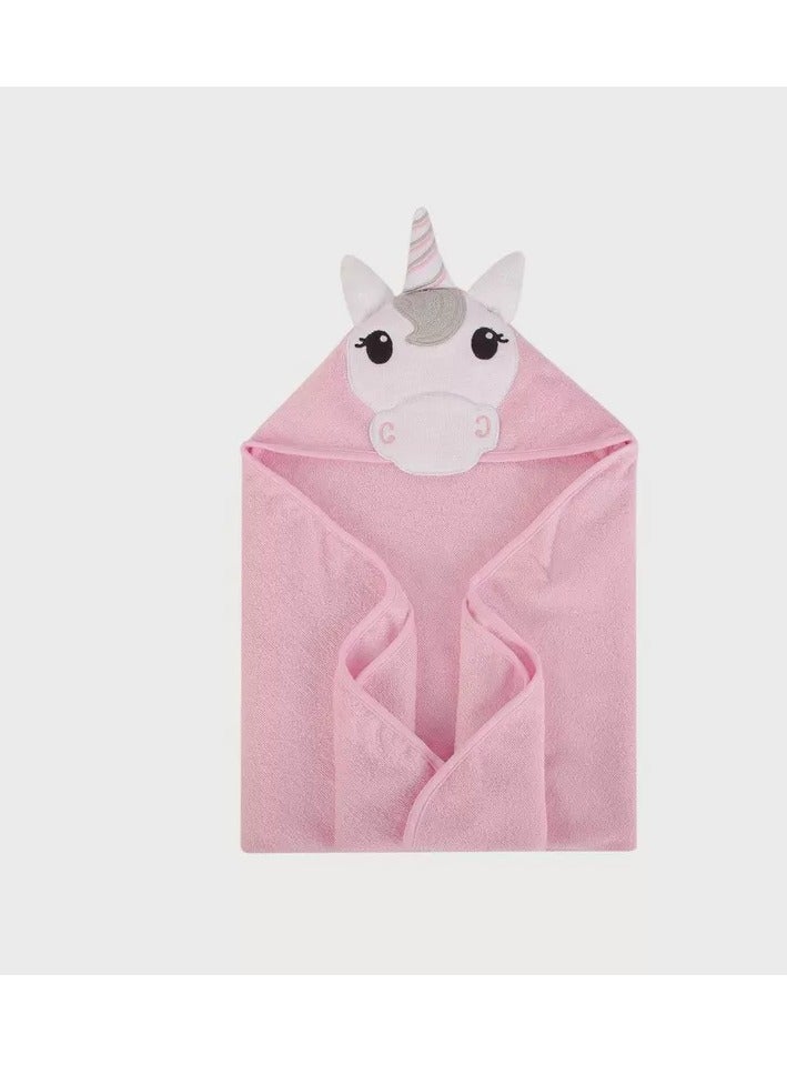 Hudson Baby Animal Hooded Towel Woven Terry, Unicorn