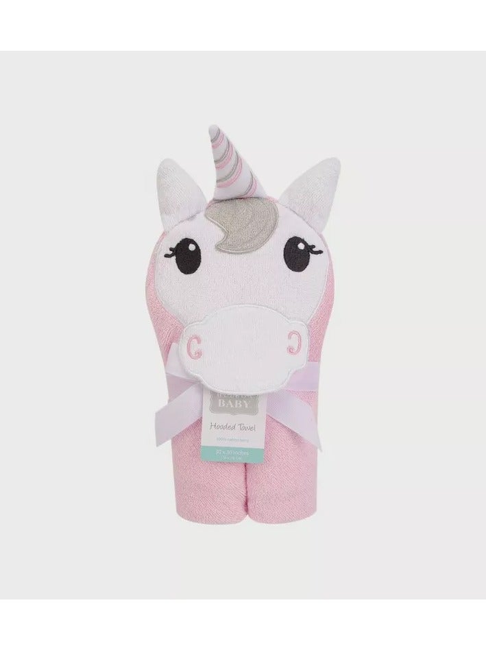 Hudson Baby Animal Hooded Towel Woven Terry, Unicorn