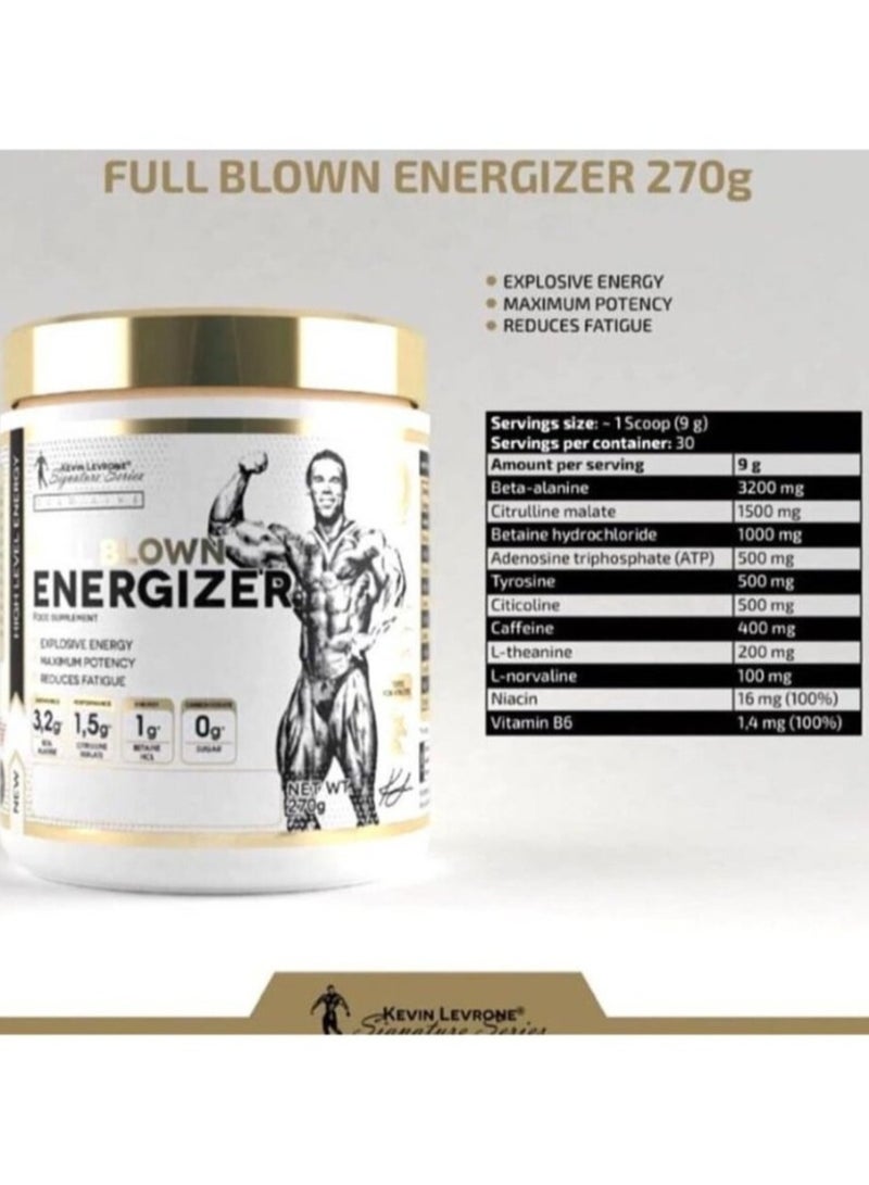 Kevin Levrone Full Blown Energizer Fruit Massage Flavor 270gm 60 Serving