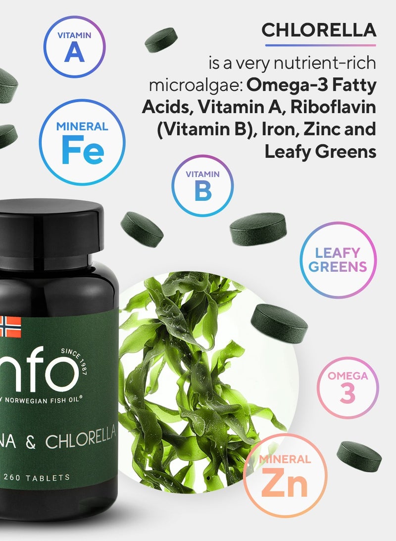 NFO SPIRULINA & CHLORELLA [260 Tablets]