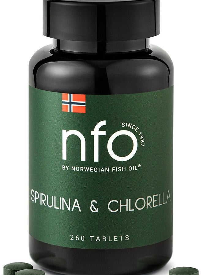 NFO SPIRULINA & CHLORELLA [260 Tablets]