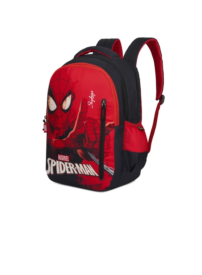 Skybags Printed School Backpack For Kids  02 Red  Marvel Spiderman