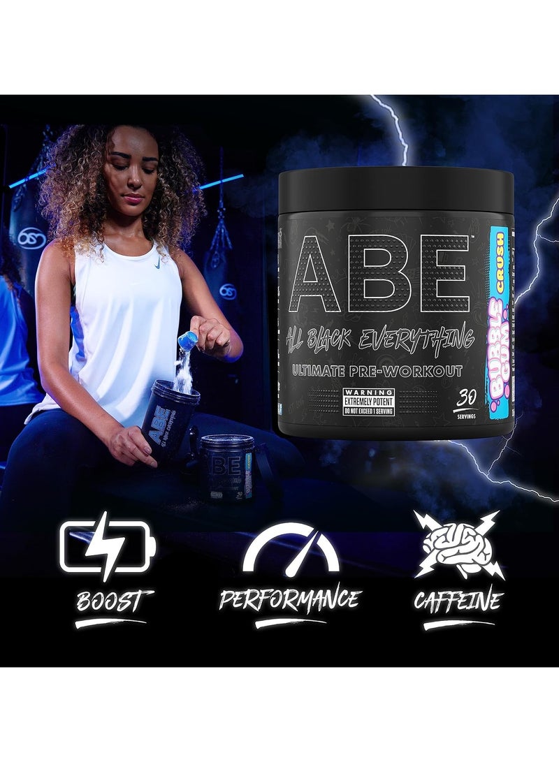 Abe Ultimate Pre-workout With Icy Blue Raz Flavor 30 Servings 375gm