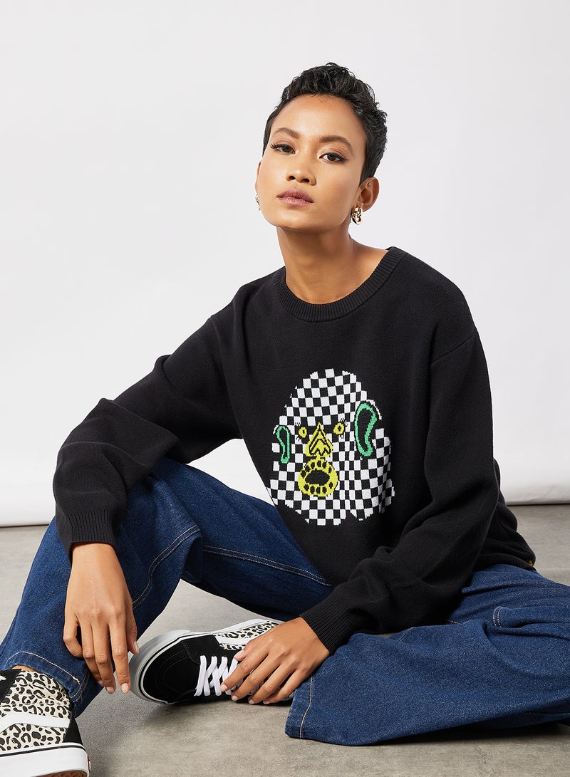 Tierra Whack Crew Neck Sweater Black