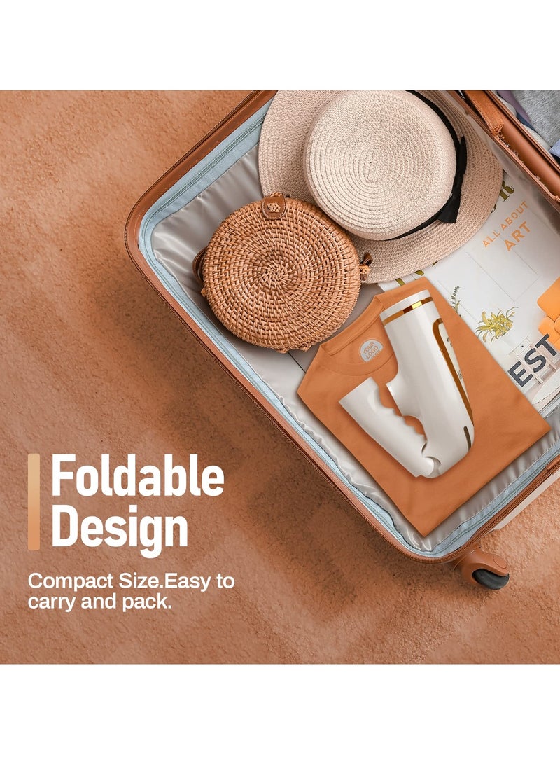 Steamer for Clothes, Foldable Travel Portable Steam Iron, 1600w Handheld Garment Steamer with 250ml Replaceable Water Tank, 30-Second Fast Heat-Up, Suitable for Wrinkle Free&santized Garment