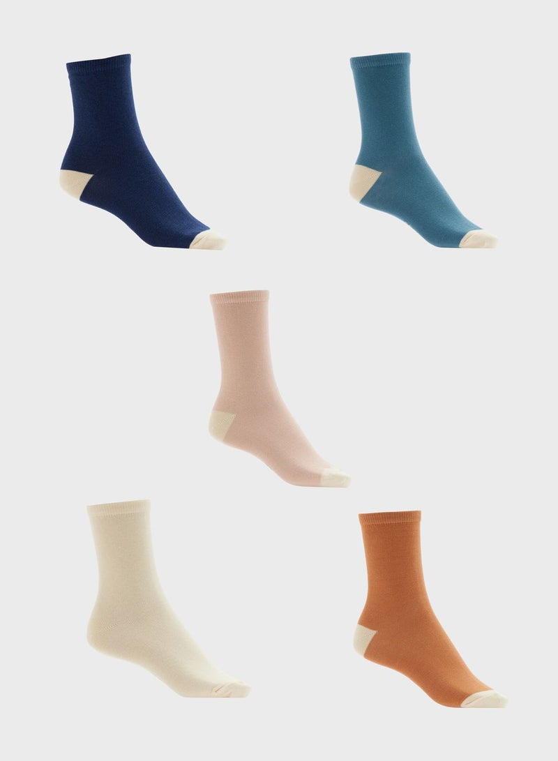 Kids 5 Pack Assorted Socks