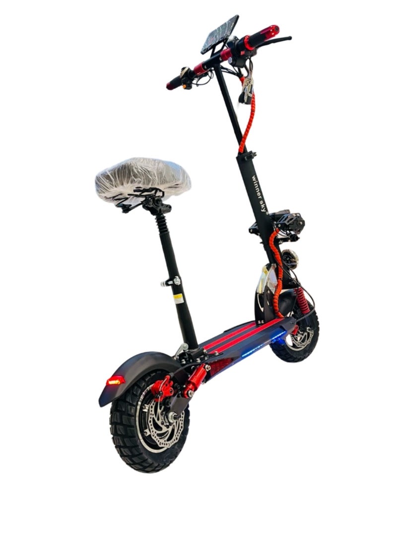 Electric Scooter E10 pro 1 with Meter Motor 1500W Battery 48V Red