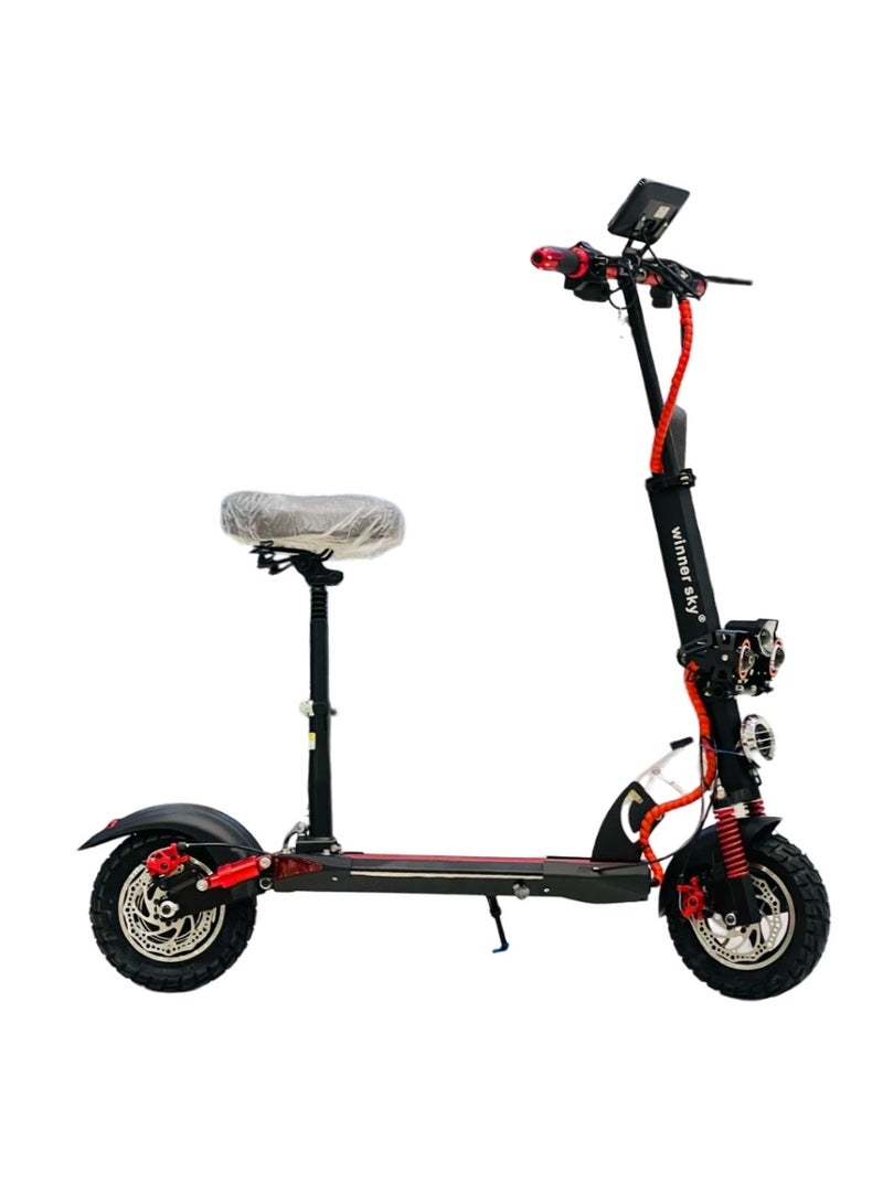 Electric Scooter E10 pro 1 with Meter Motor 1500W Battery 48V Red