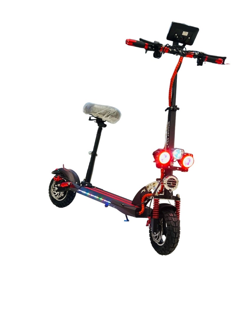 Electric Scooter E10 pro 1 with Meter Motor 1500W Battery 48V Red