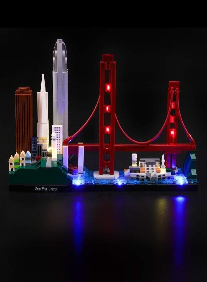 LIGHTAILING Light Set for (Architecture San Francisco) Building Blocks Model - Led Light kit Compatible with 21043(NOT Included The Model)