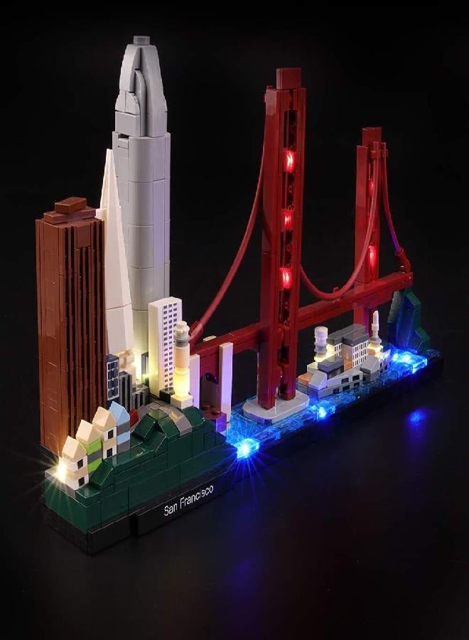 LIGHTAILING Light Set for (Architecture San Francisco) Building Blocks Model - Led Light kit Compatible with 21043(NOT Included The Model)
