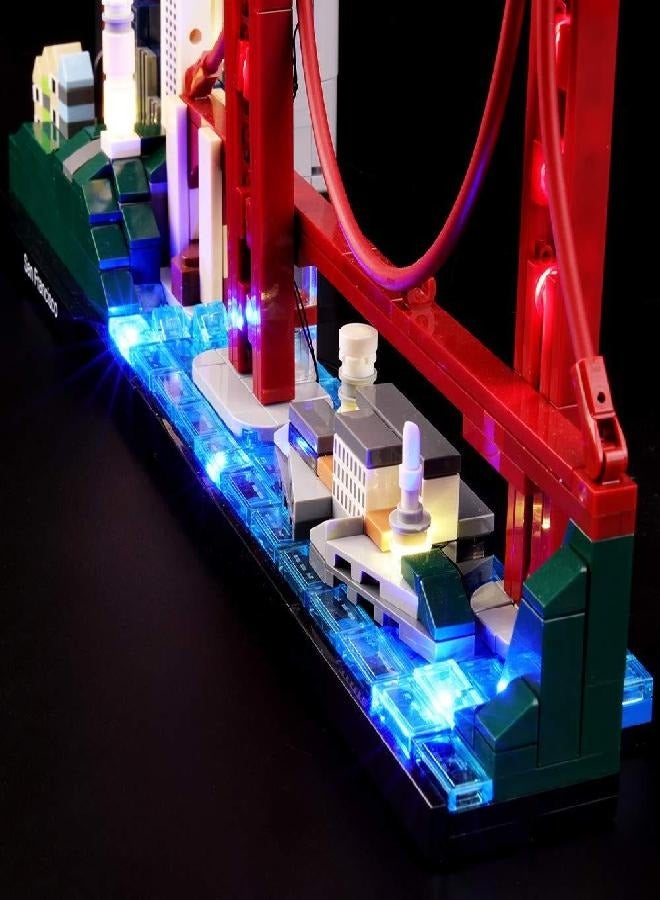 LIGHTAILING Light Set for (Architecture San Francisco) Building Blocks Model - Led Light kit Compatible with 21043(NOT Included The Model)