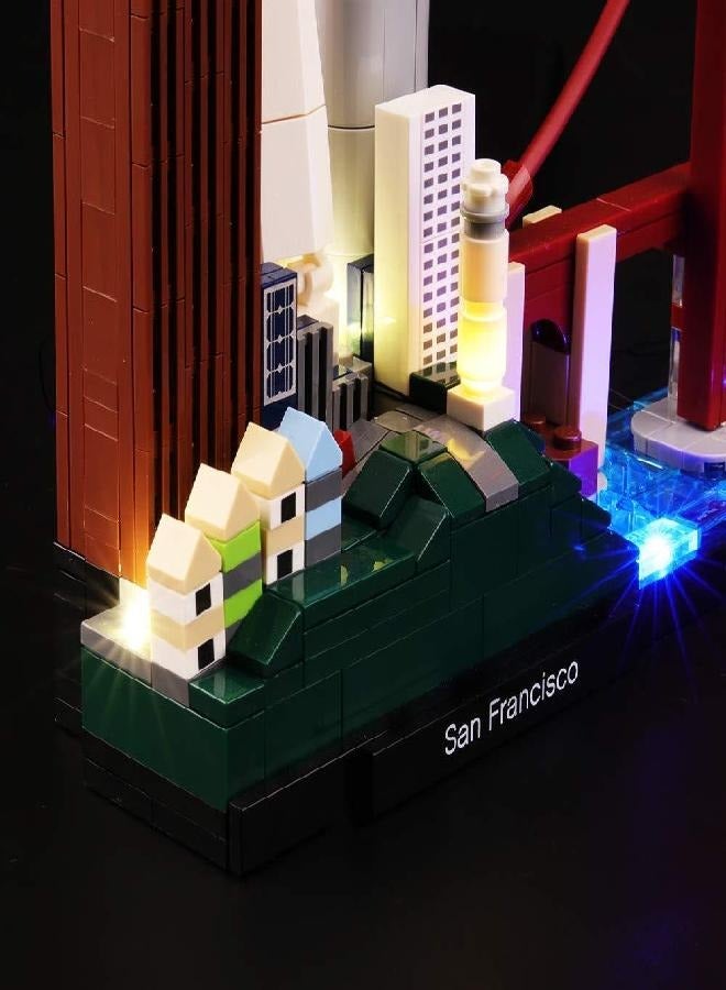 LIGHTAILING Light Set for (Architecture San Francisco) Building Blocks Model - Led Light kit Compatible with 21043(NOT Included The Model)
