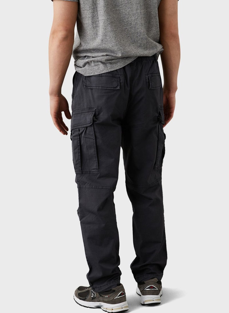 Pocket Detail Relaxed Fit Cargo Pants