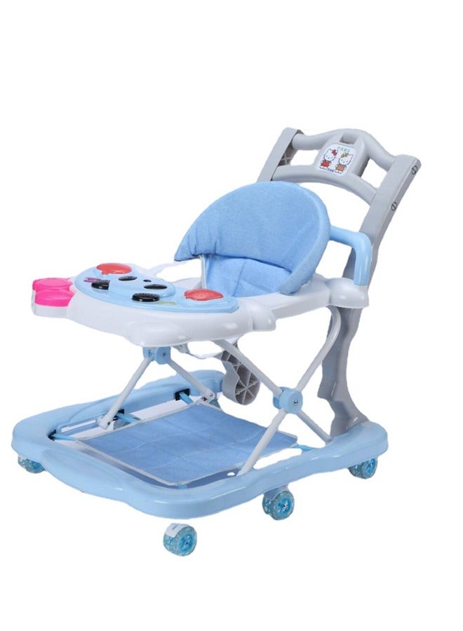 Baby Walker Walkers For Babies Anti-Rollover Can Sit Or Push With Music Baby Walker With Wheels