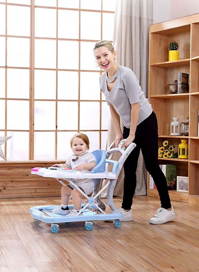 Baby Walker Walkers For Babies Anti-Rollover Can Sit Or Push With Music Baby Walker With Wheels