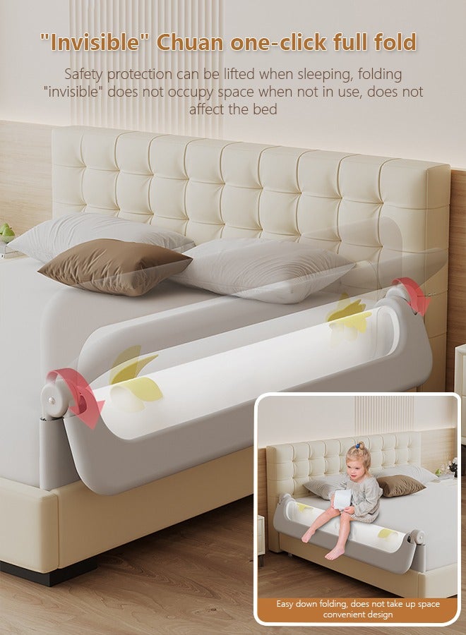 Foldable Baby Bed Rail Guard Bumper Rail For Toddler