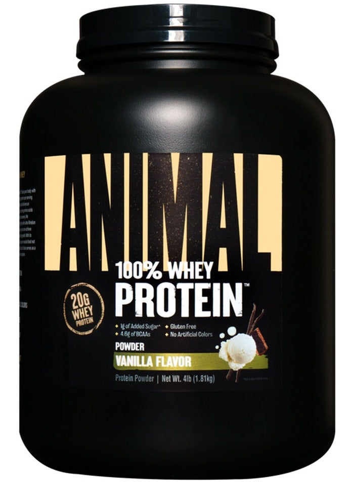 Animal Whey Vanilla 4 Lb 20G Protein Per Serving