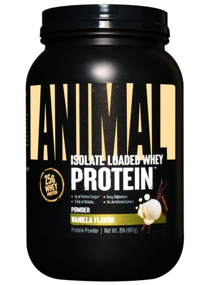 Animal Loaded Isolate Whey Protein Vanilla 2 Lb