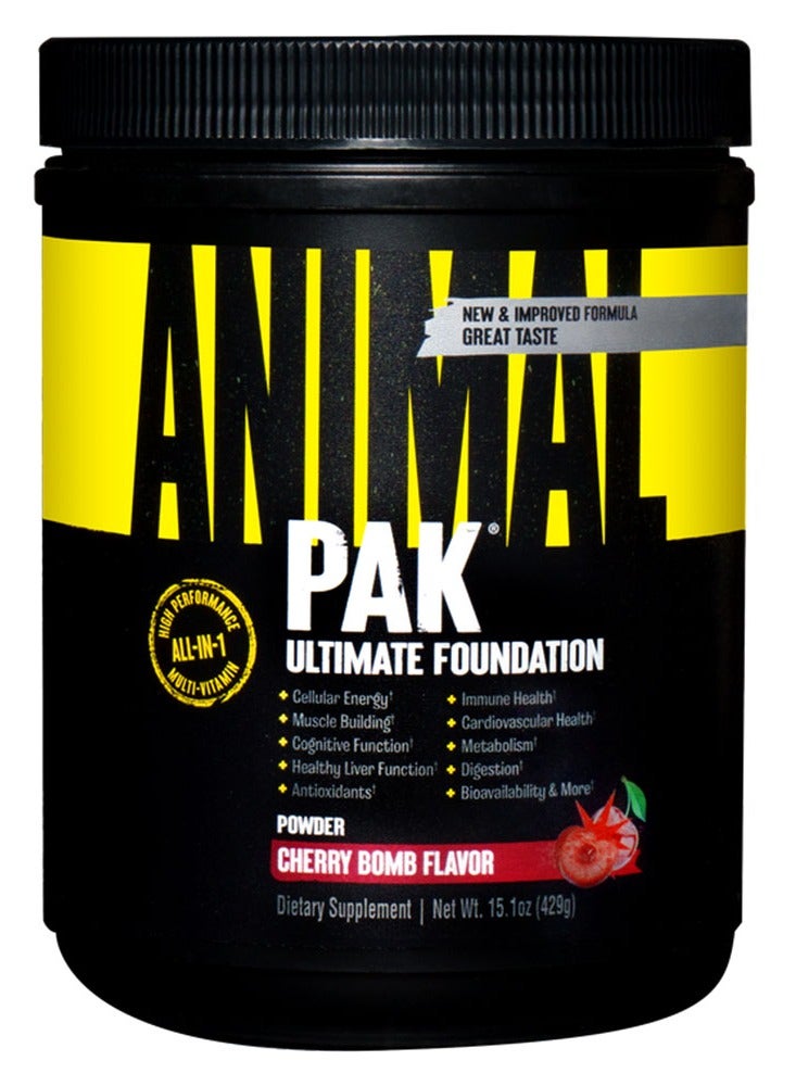 Animal Ultimate Foundation Pak High Performance All In One Multivitamin Cherry Flavour 429 Gm