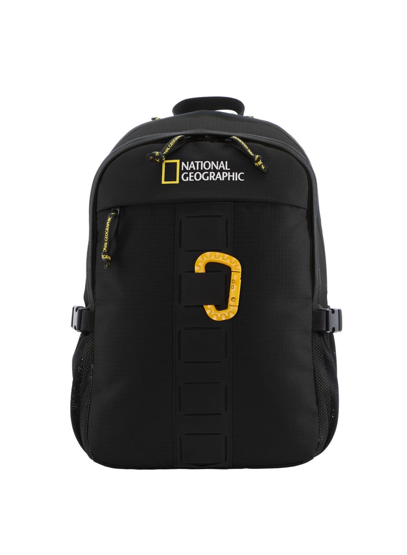 National Geographic Explorer III RPET Computer Backpack Black For Men And Women, Durable Water Resistant Padded Laptop Tablet Bag For Casual Travel Outdoor School Office