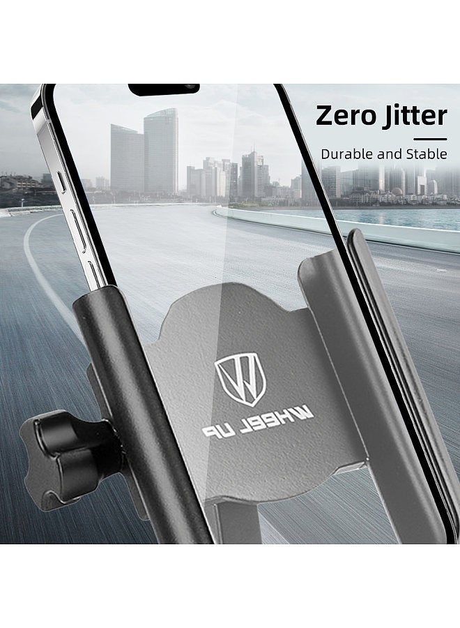 360 Degree Adjustable Bike Phone Holder Aluminum Alloy Smart Phone Holder Mountain Bike Navigation Bracket